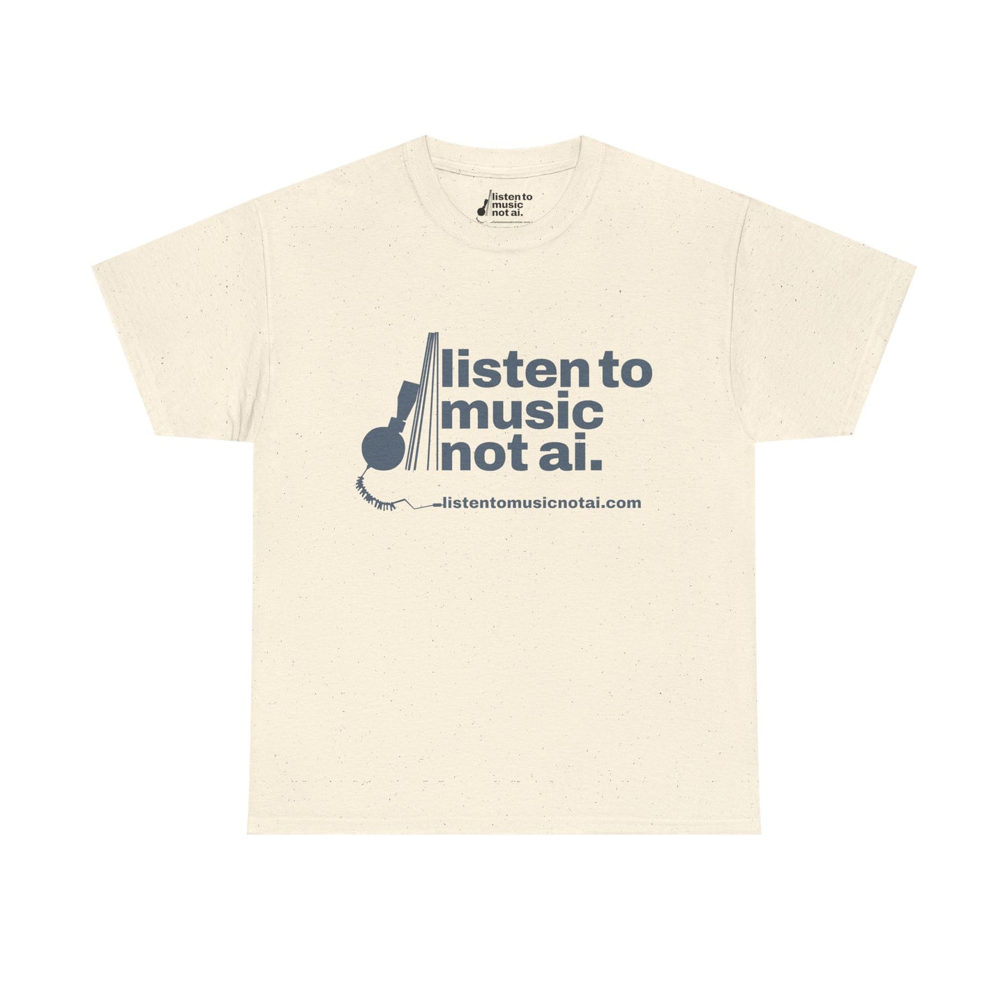 Women's Heavy Cotton Tee Blue Logo