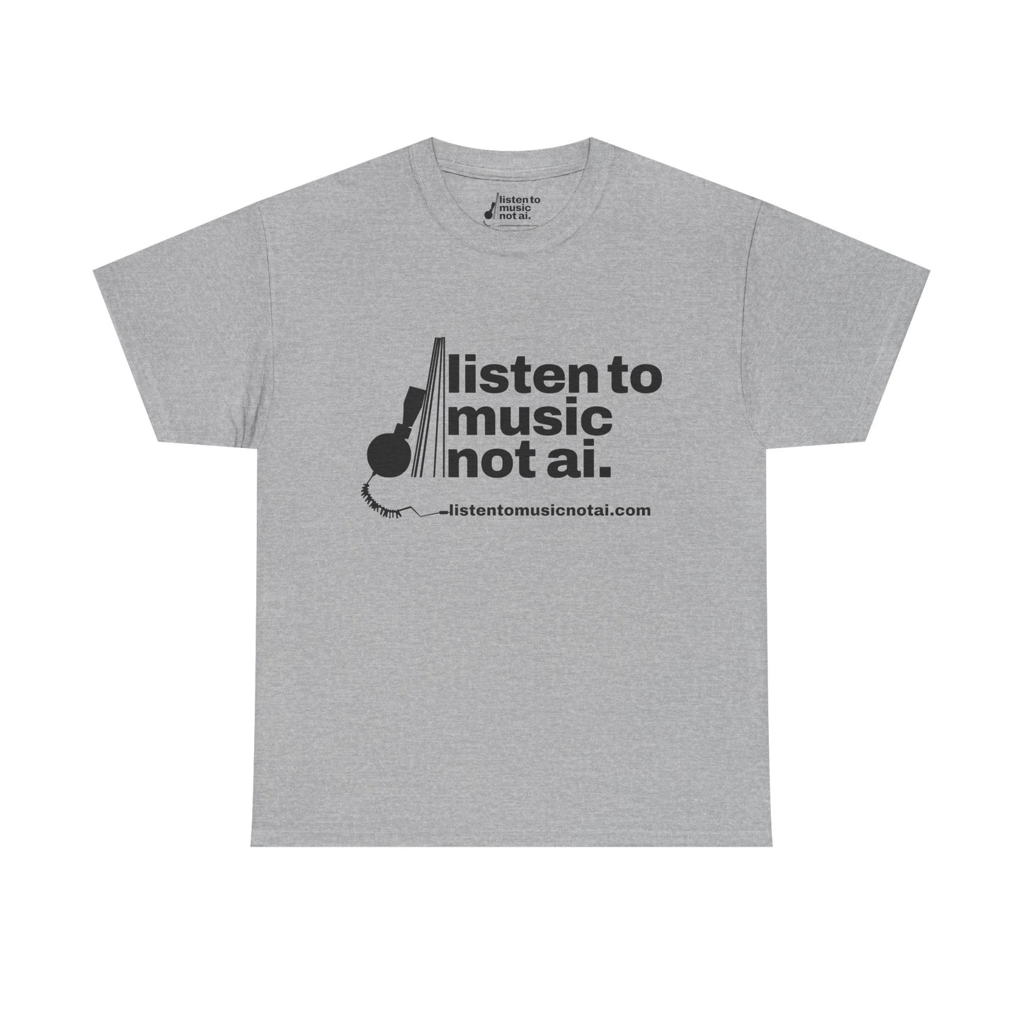 Women's Heavy Cotton Tee, Black Logo
